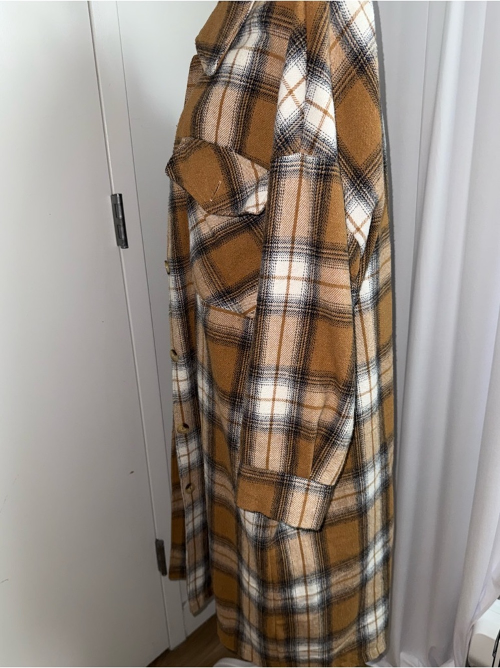 Long Plaid jacket - Picture 6 of 12